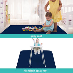 Biloban Splat Mat waterproof surface enables quick stain cleanup.