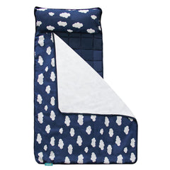 Biloban nap mat pillow detail showing soft plush support.