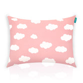 Biloban toddler pillow pink cloud front view cozy sleep on the go