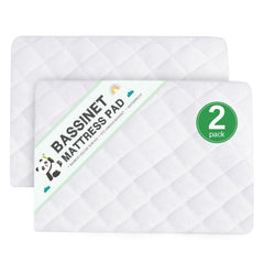 Biloban Waterproof Bassinet Protector close-up highlighting breathable fabric and spill protection for 21x35 bassinets