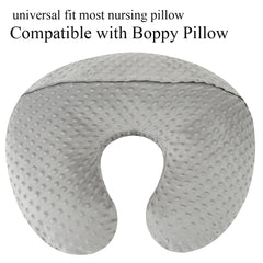 Bilokonda dot-nursing-pillow-cover pink-clouds-pattern brings gentle style and cozy support during feeds.