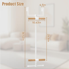 Bimiti over-the-door hanger installation shows tool-included quick mounting without door damage.