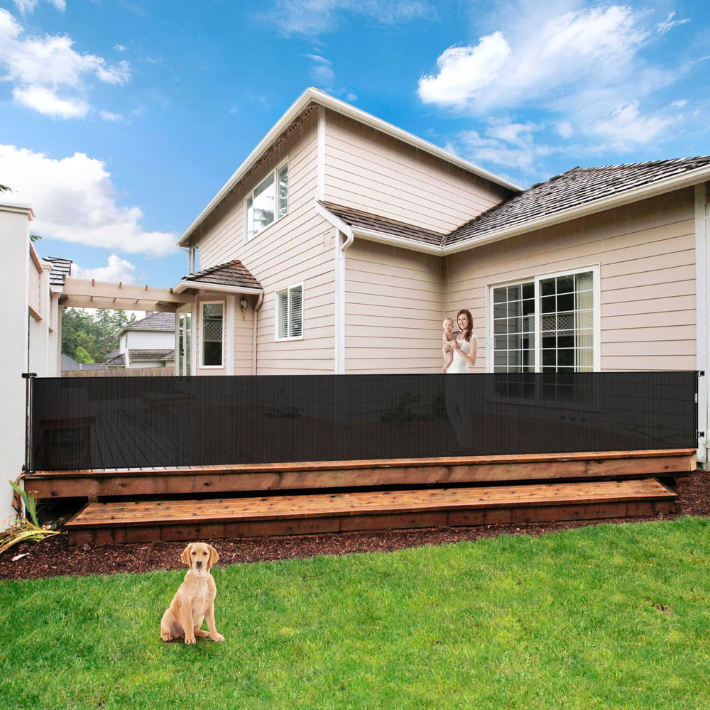 Bingguz 195-inch extra-wide gate extended for large openings, versatile access control.