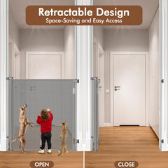 Bingguz baseboard adjustable gate secures flush installation against walls