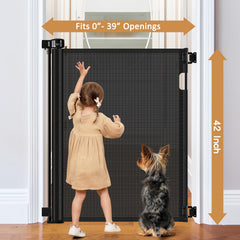 Bingguz narrow-width expansion demonstrates 0-39 inch adjustable opening for tight doorways.
