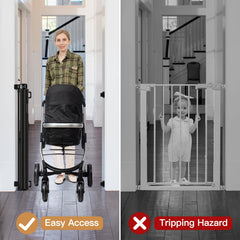 Bingguz one-handed operation and double-lock feature enables easy use with a baby.