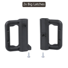 Bingguz reinforced retractable gate big latches deliver strong grip for quick access