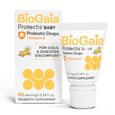 BioGaia Protectis Baby Drops bottle pour supports gentle digestion.