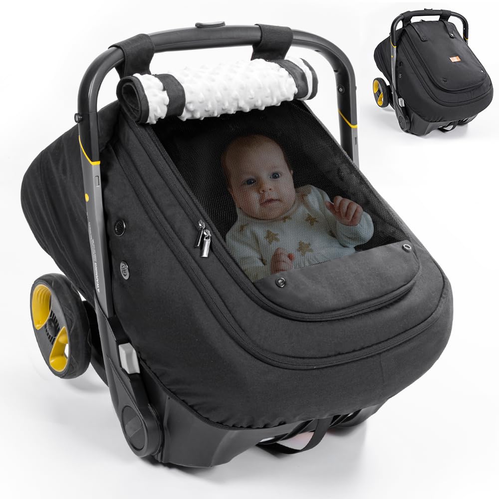 Bioby waterproof baby car seat cover full view showing full protection