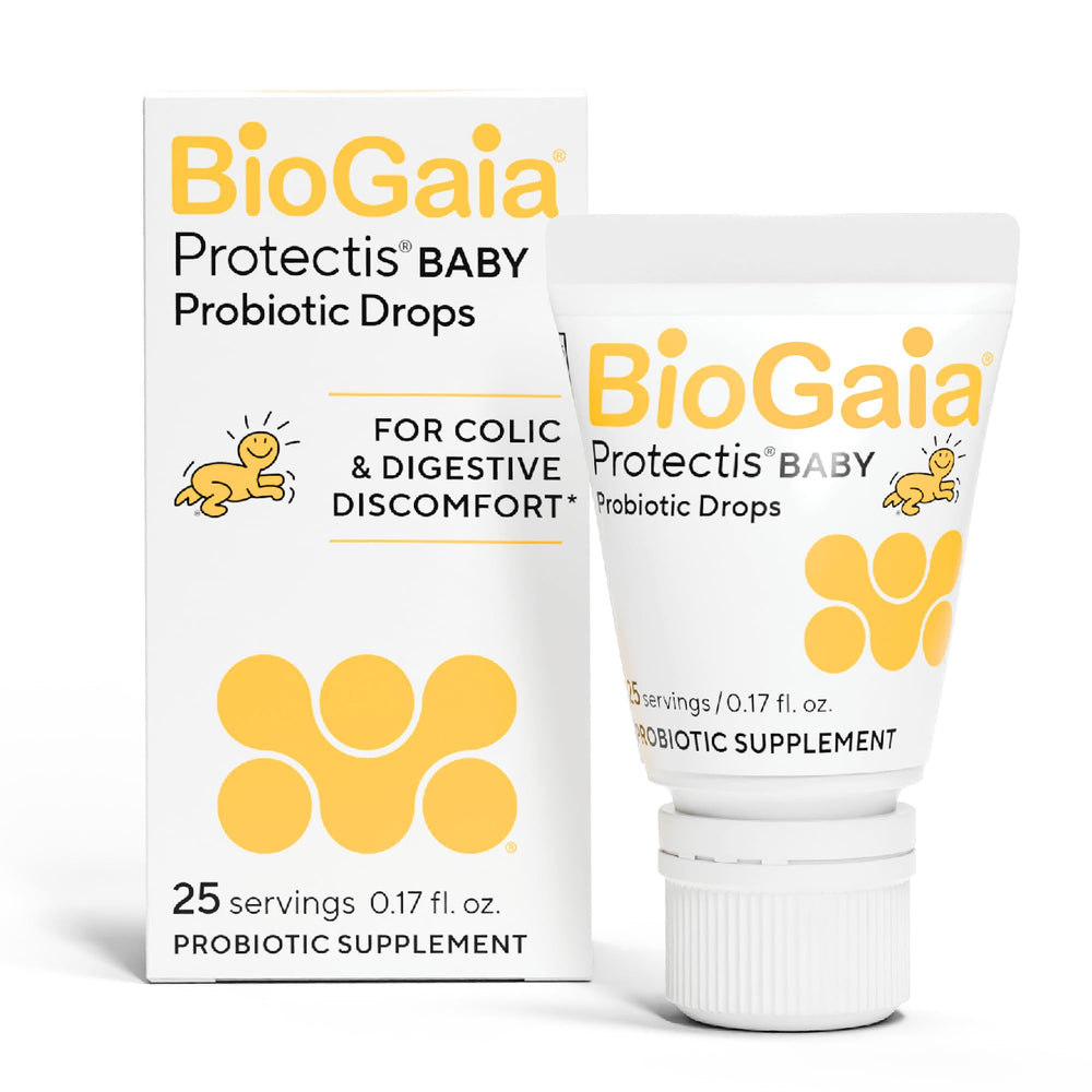 BioGaia Protectis Baby Drops bottle with dropper for gentle newborn tummy comfort