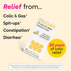 BioGaia Protectis newborn-use packaging signaling safe start from day one