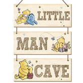 BirtDerr Winnie wall plaque left—cheerful Pooh decor for nursery walls.