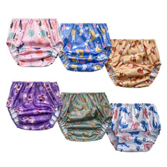 BISENKID waterproof underwear cover 6-pack shows leak protection for potty training at home