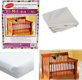 Bistras Deluxe waterproof crib mattress cover with zipper closed for full protection