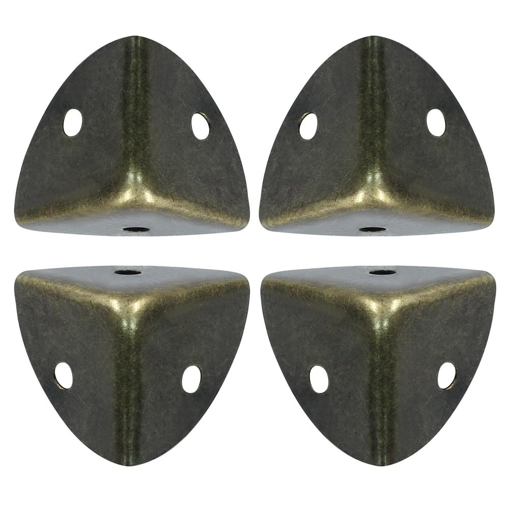 Bivethoi bronze box corner protector close-up, right-angle guard for furniture protection and style