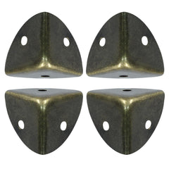 Bivethoi bronze box corner protector close-up, right-angle guard for furniture protection and style