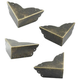 Bivethoi bronze box corner protector eight-pack on a desk edge for protection.