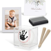 Bixinyo baby handprint baseball kit captures timeless moments for keepsakes.