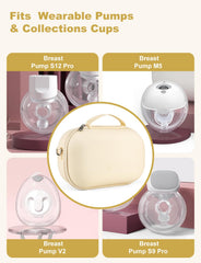 Bjabtan two-pump wearable case holding pumps and organized accessories