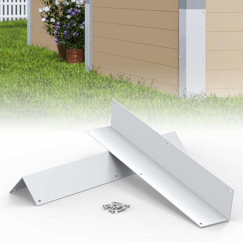 BJADE'S aluminum siding corner guard wall-mounted protects exterior corners from damage
