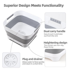 BKJSP wash basin with drain and stability features reduces mess risk.