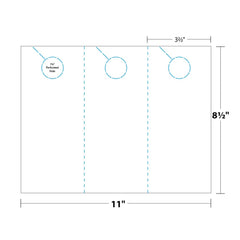 Blanks/USA 65lb Timberline stock provides durable posting options