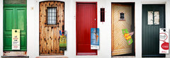 Blanks/USA perforated door hangers show micro-perforations for easy tear away