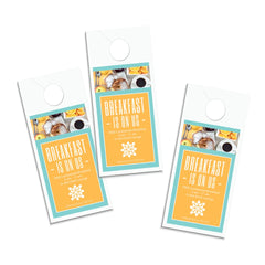 Blanks/USA door hanger separated from the sheet for standalone use