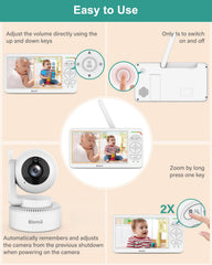 Blemil PTZ remote control for precise viewing across rooms