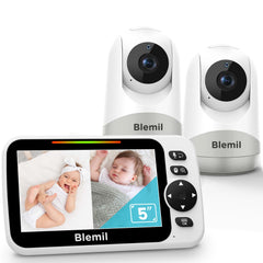Blemil Upgrade Baby Monitor front view shows a secure no-WiFi monitoring connection
