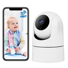 BlessFly 4MP indoor camera front view showcasing crisp home surveillance
