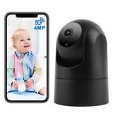 BlessFly 4MP indoor camera wide view for comprehensive home monitoring.