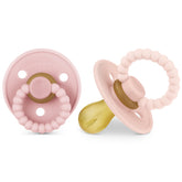 Bleu La La Luladream pacifier front view in blush pink for soothing moments