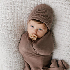 Bleu La La Luladream soft-teething-handle close-up highlighting targeted gum relief.
