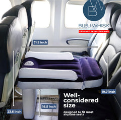 BLEU WHISK airplane bed for kids provides a safe, cozy plane sleeping surface.