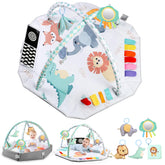BLF FUN baby play gym mat tent creates a cozy, safe space for playtime