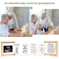 Blinking Stars inner pages with coated paper for notes and sonogram attachment.