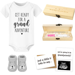 Blinking Stars grandparent announcement box ready to be treasured as a memory keepsake