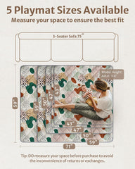 Blissful Diary foldable play mat for floor enables easy storage