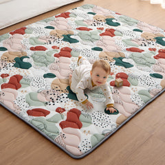 Blissful Diary Abstract Grove play mat cushions safe tummy time