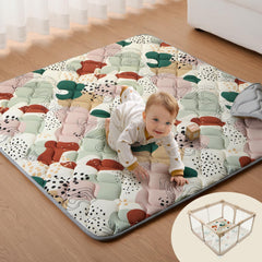 Blissful Diary baby play mat with foam cushion for safe, comfy playtime.