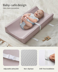Blissful Diary changing pad quick-release belt straps for easy setup
