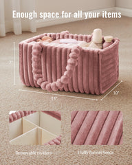 Blissful Diary diaper caddy changing-basket use during diaper changes