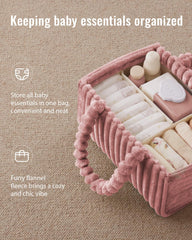 Blissful Diary diaper caddy in nursery storage setup for organized essentials