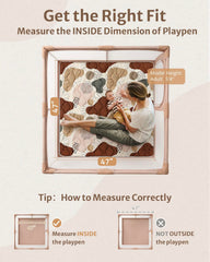 Blissful Diary foam cushioning playmat shows thick padding for tummy time