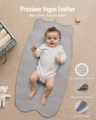 Blissful Diary light gray bear design, stylish and neutral for everyday use.