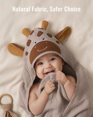 Blissful Diary 32x32 inch towel fully covers baby