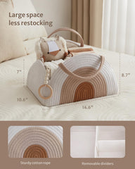 Blissful Diary nursery organizer Earthy Rainbow adds serene decor and practical storage.