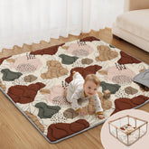 Blissful Diary playmat 59x59 folded for compact storage and portability.