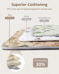 Blissful Diary play mat is machine washable for quick, easy cleanup